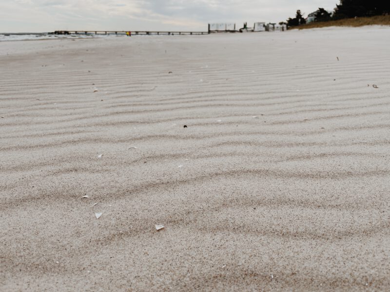 Detailaufnahme des Strandes von Bansin